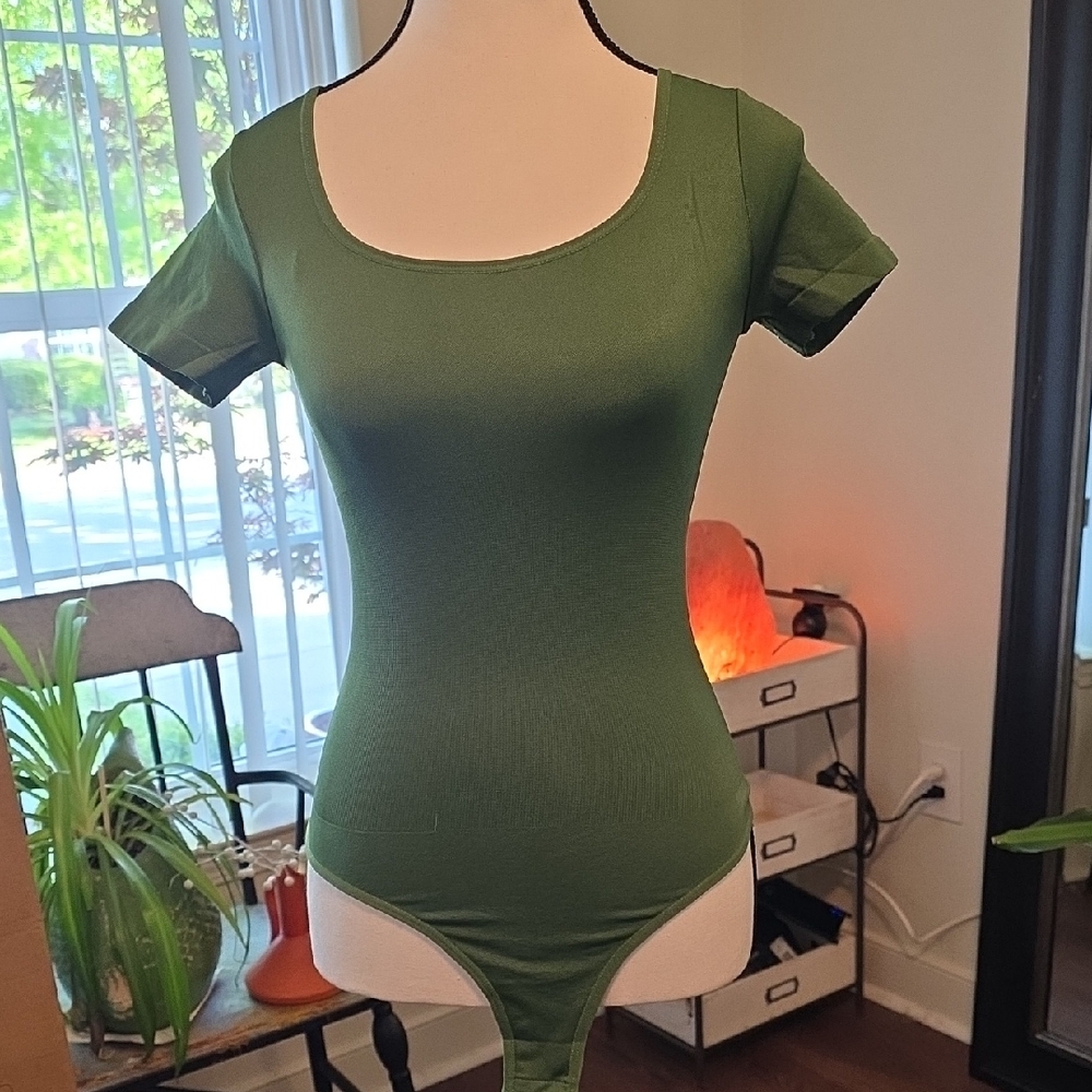 Green Short Sleeve Bodysuit
